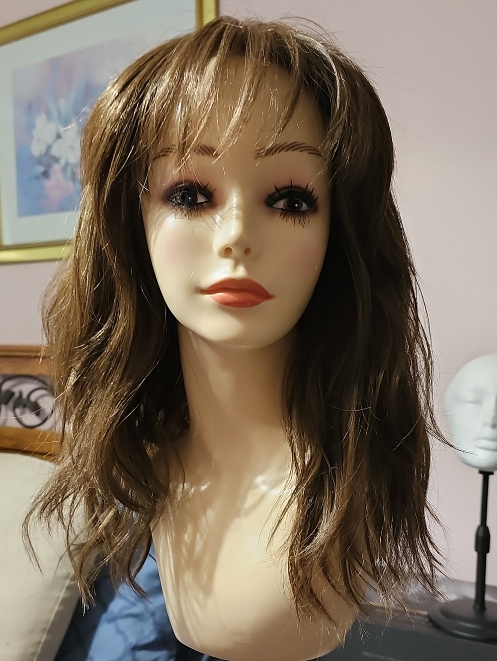 Styles By Soma Charmful Affair Medium Brown Wavy Synthetic Wig